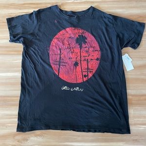 Greg Lauren Moon Shadows Recycled Cotton Jersey T-Shirt Sz 4